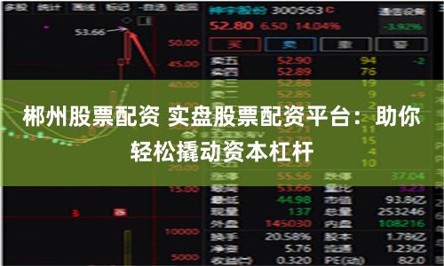 郴州股票配资 实盘股票配资平台：助你轻松撬动资本杠杆